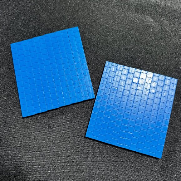 Lincoln Logs Replacement Blue 4.5" Roof Tiles 12 Pieces - Picture 1 of 2